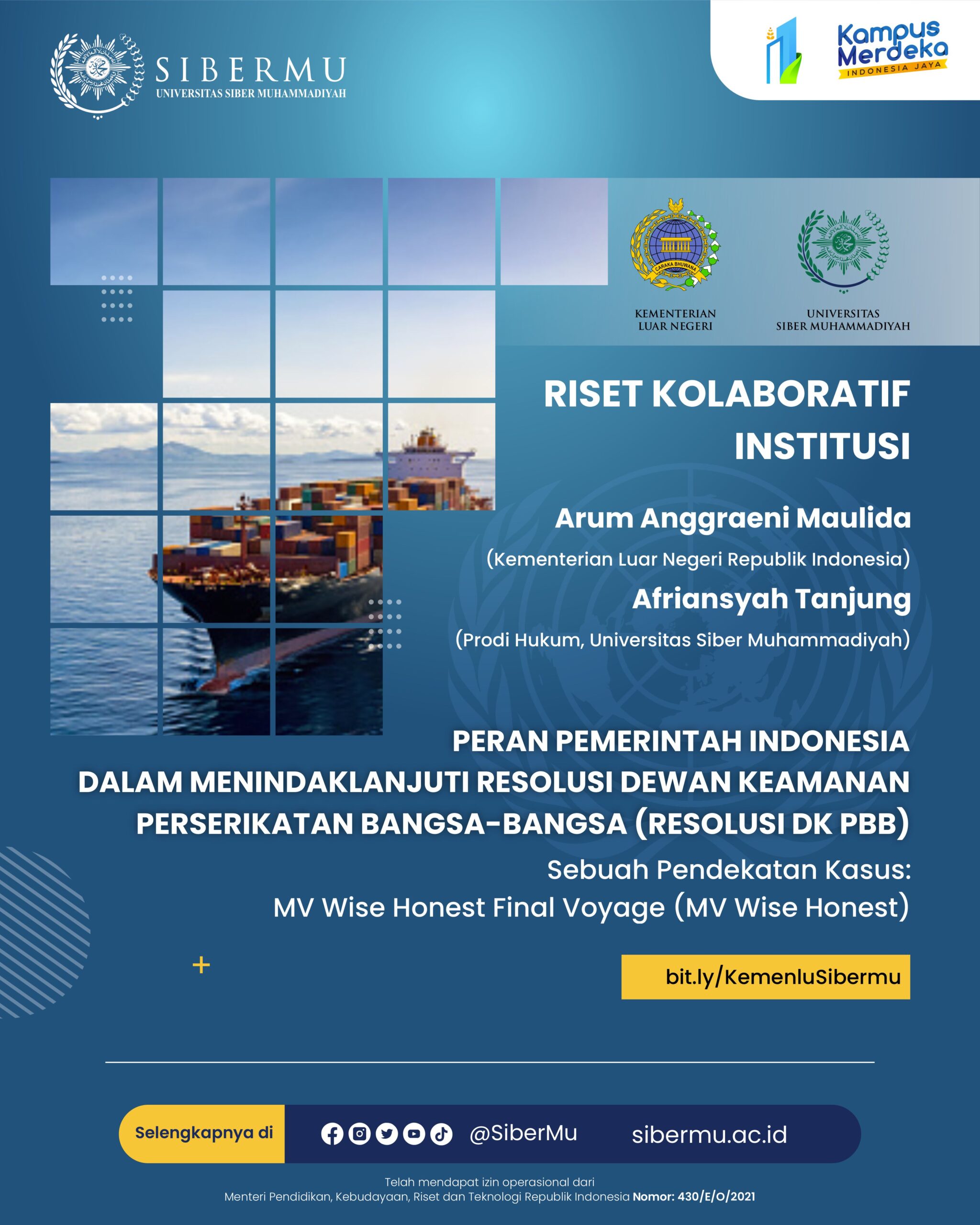 Peran Pemerintah Indonesia dalam Menindaklanjuti Resolusi Dewan Keamanan Perserikatan Bangsa-Bangsa (Resolusi DK PBB)