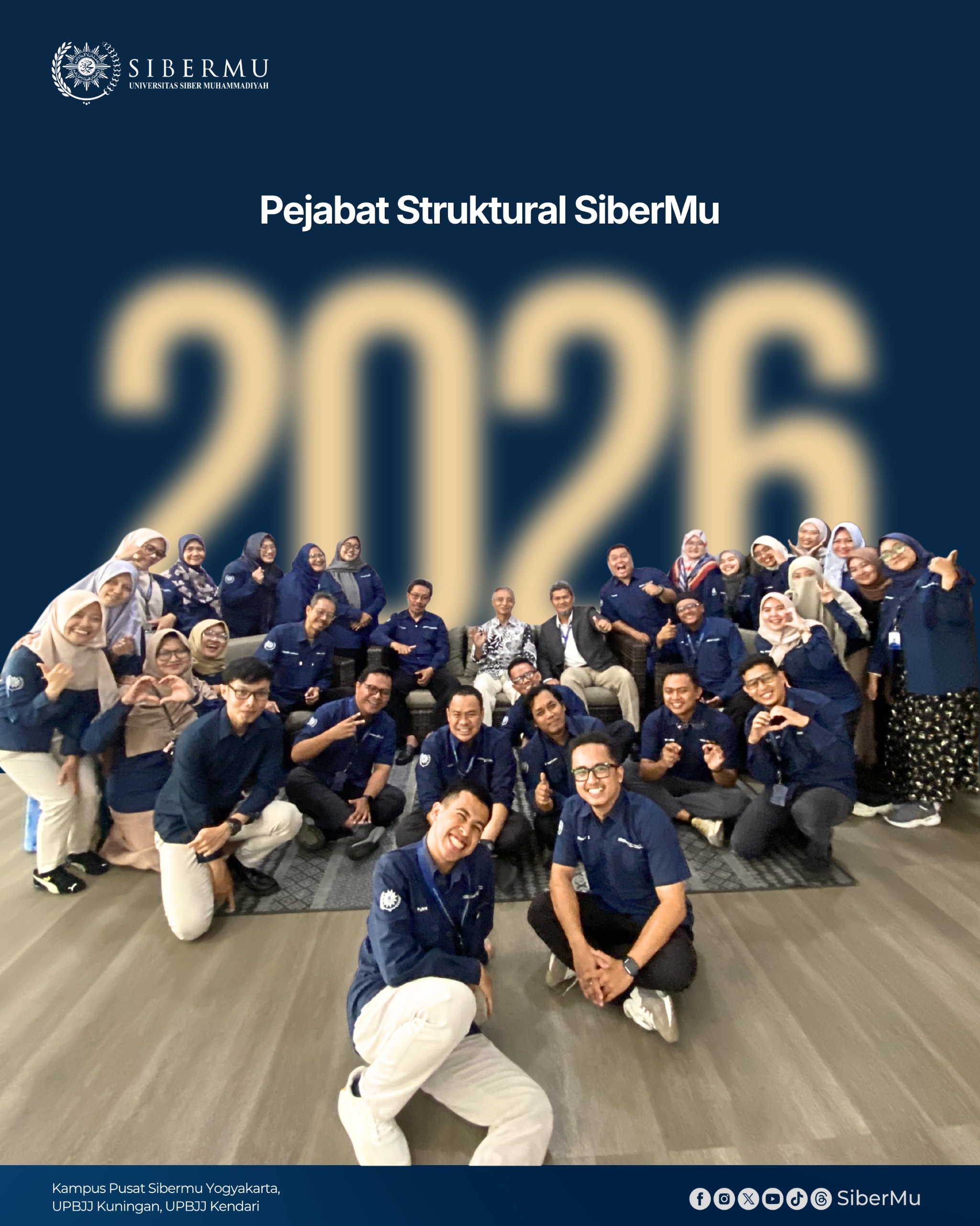Rektor Universitas Siber Muhammadiyah Lantik Pejabat Struktural Periode 2026–2029